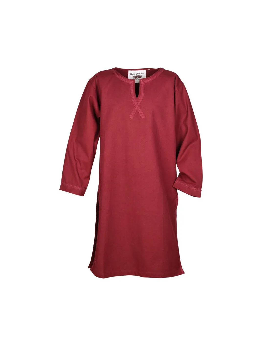 Túnica medieval larga Albrecht, rojo