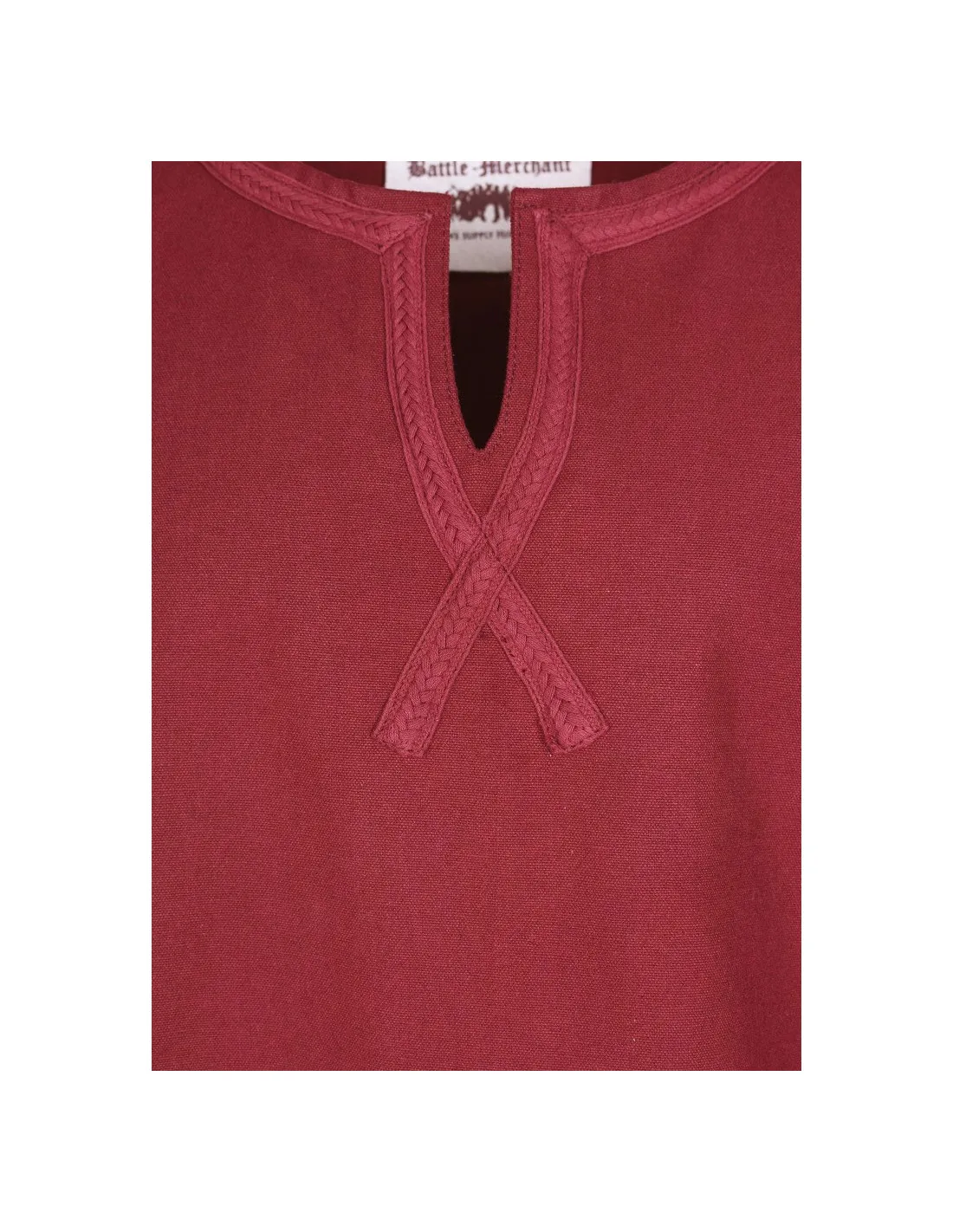 Túnica medieval larga Albrecht, rojo
