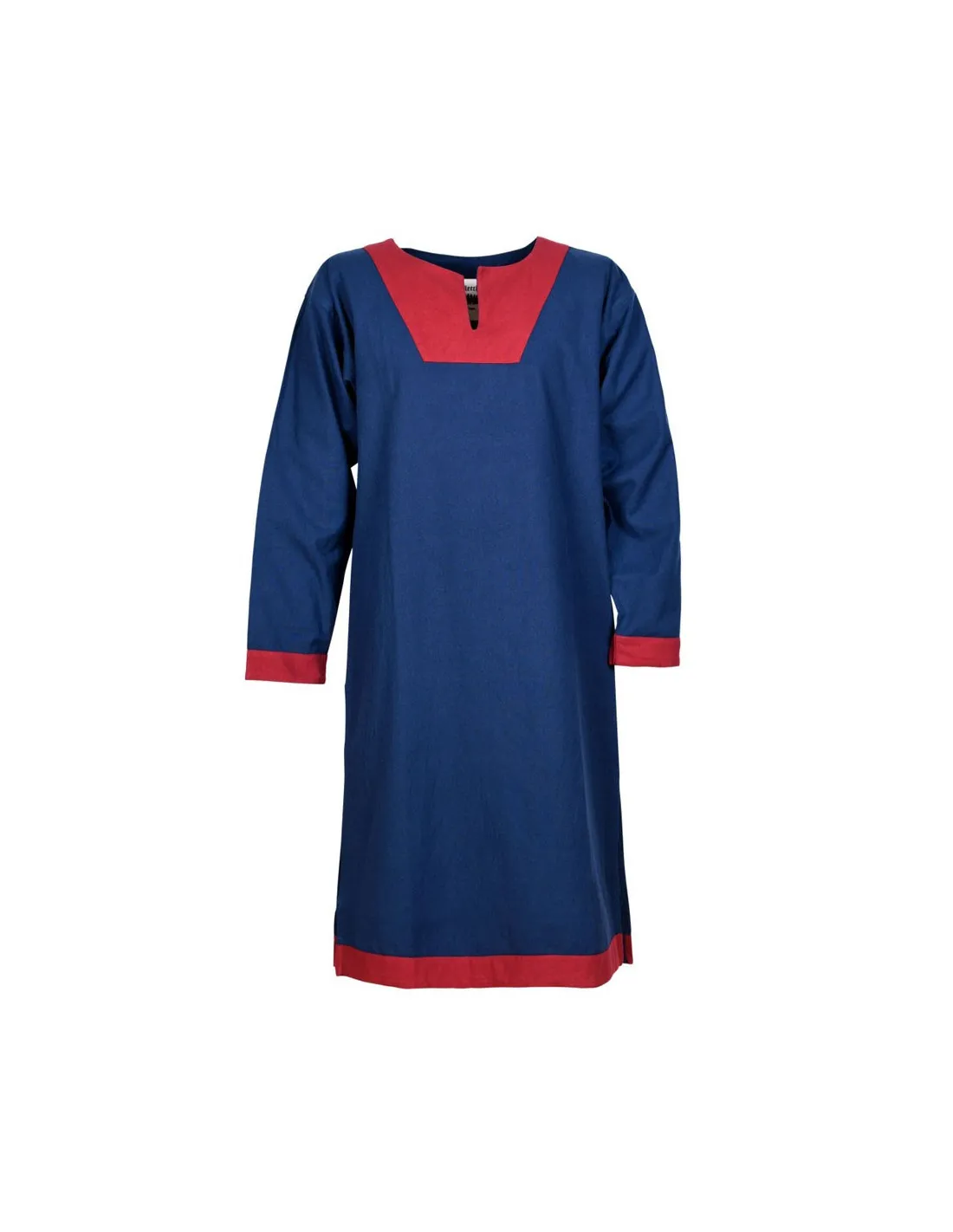 Túnica medieval larga Vallentin, azul