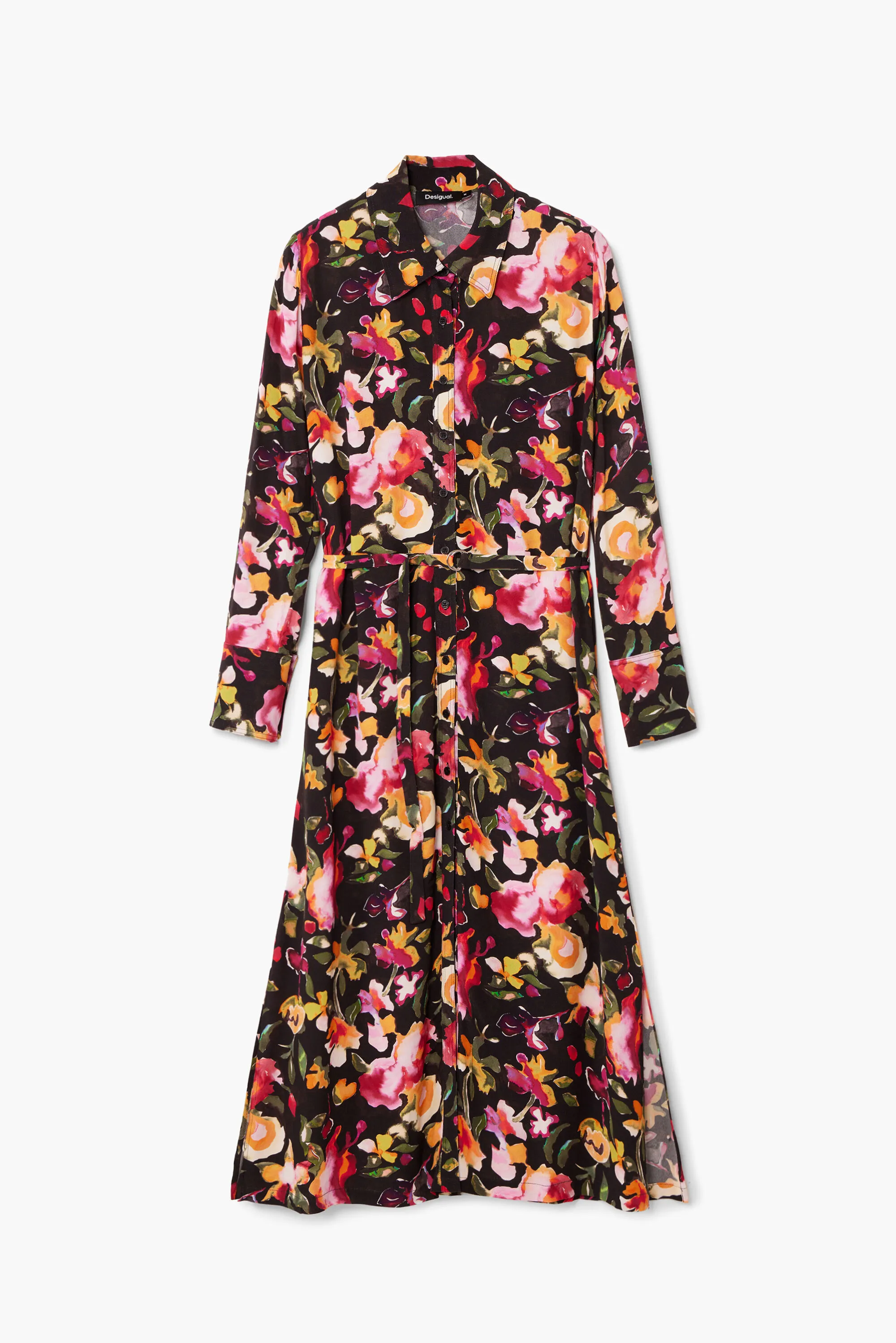 Vestido camisero flores