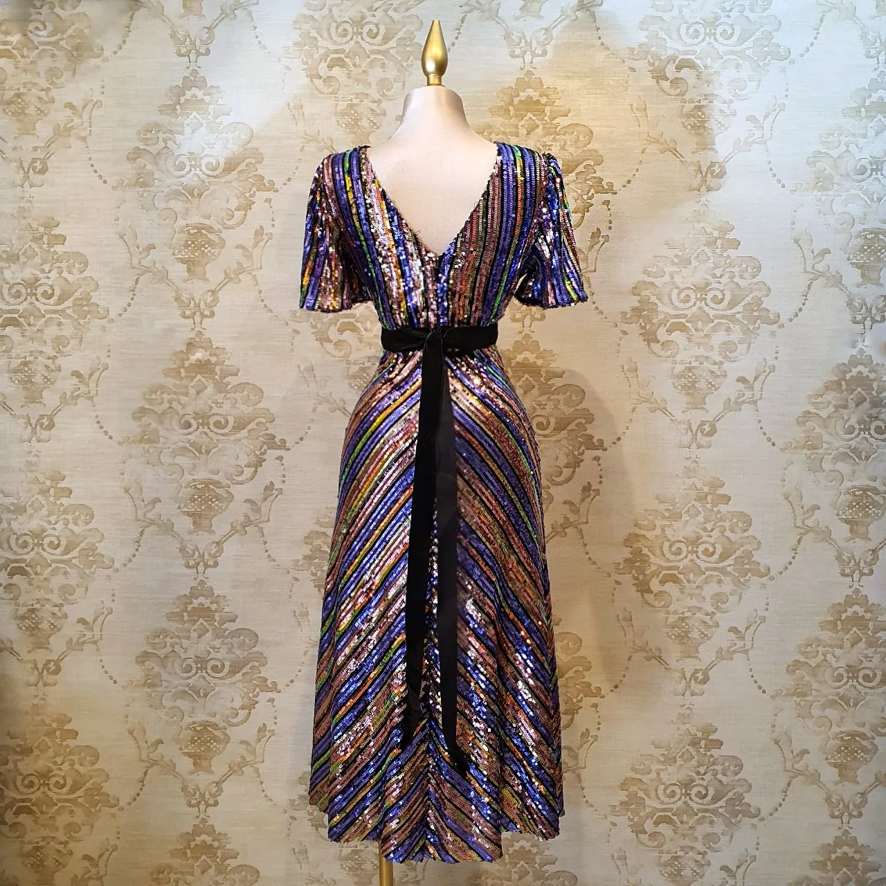 Vestido Colores Corto Lentejuela