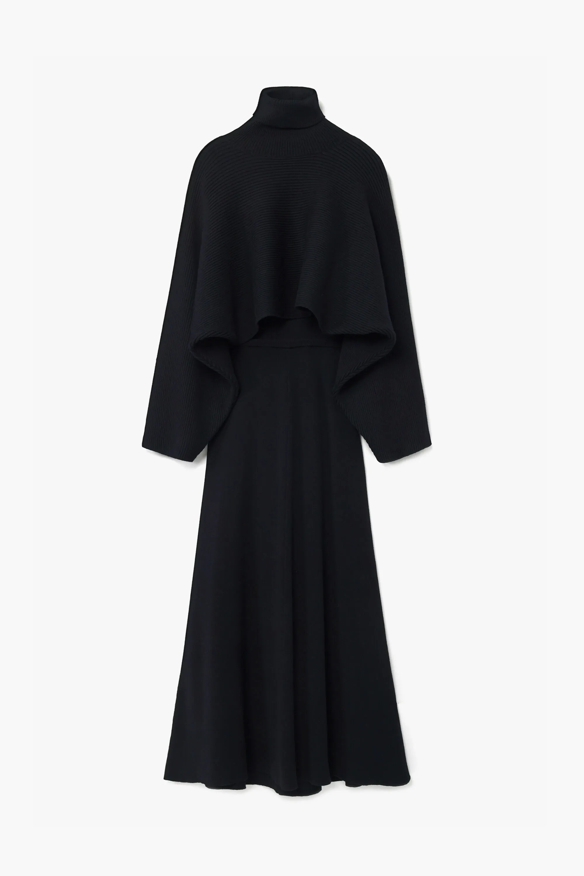 Vestido combinado liso