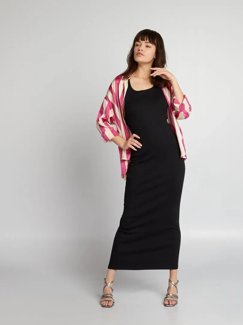 VESTIDO DE CANALé  NEGRO