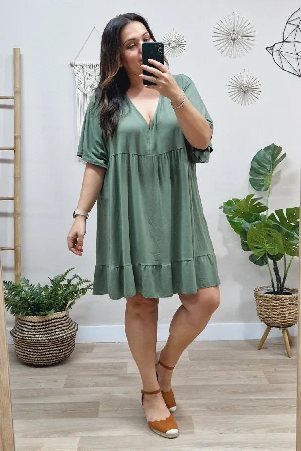 Vestido Doll Kaki