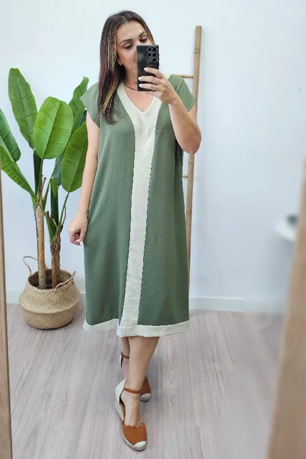 Vestido Letizia Kaki