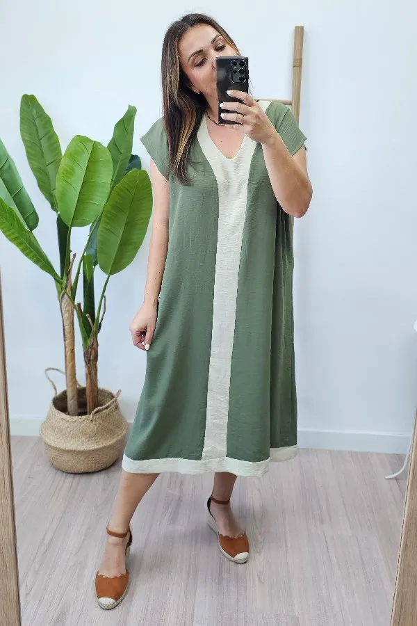 Vestido Letizia Kaki