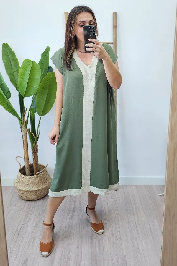 Vestido Letizia Kaki