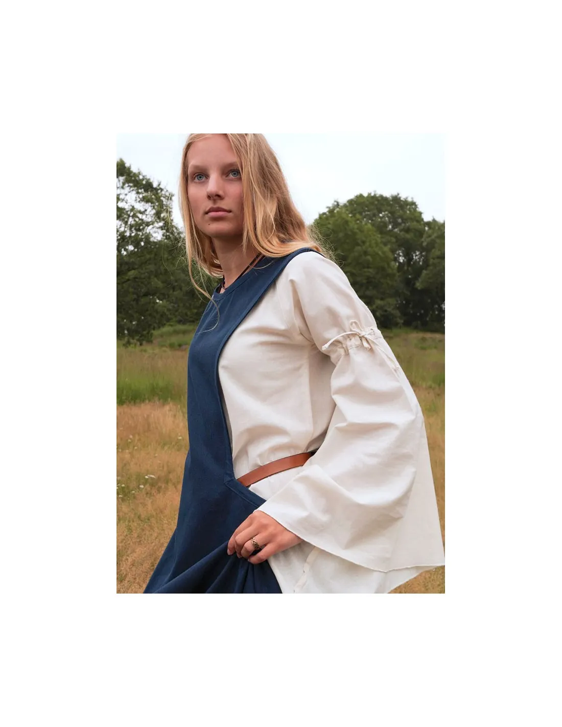 Vestido medieval Andra, azul oscuro