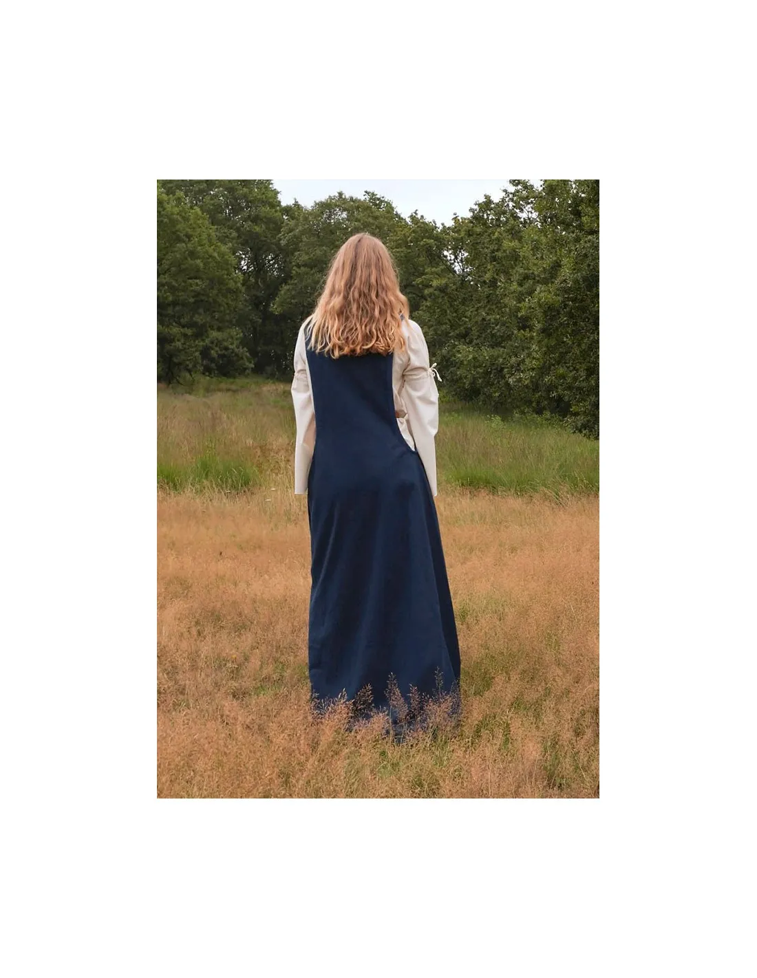 Vestido medieval Andra, azul oscuro