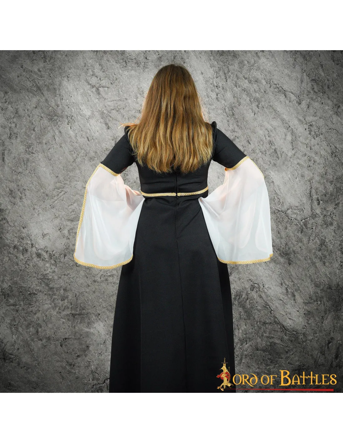 VESTIDO MEDIEVAL CORTESANA ANA  NEGRO