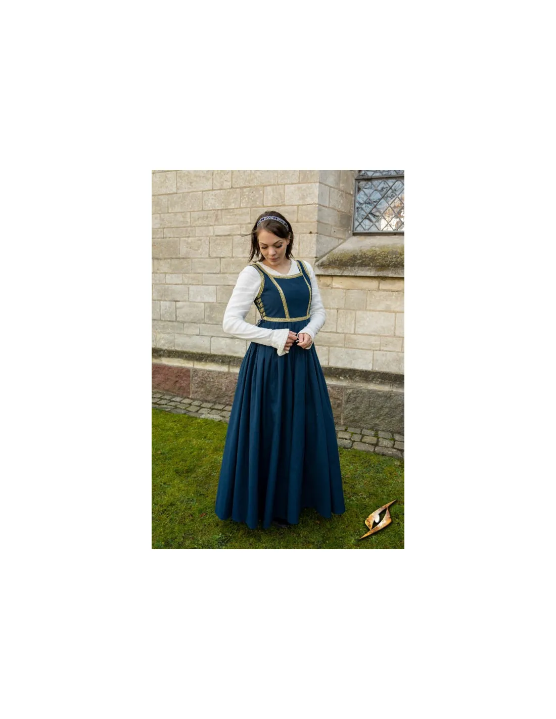 Vestido Medieval Lucrecia Azul MediaNoche
