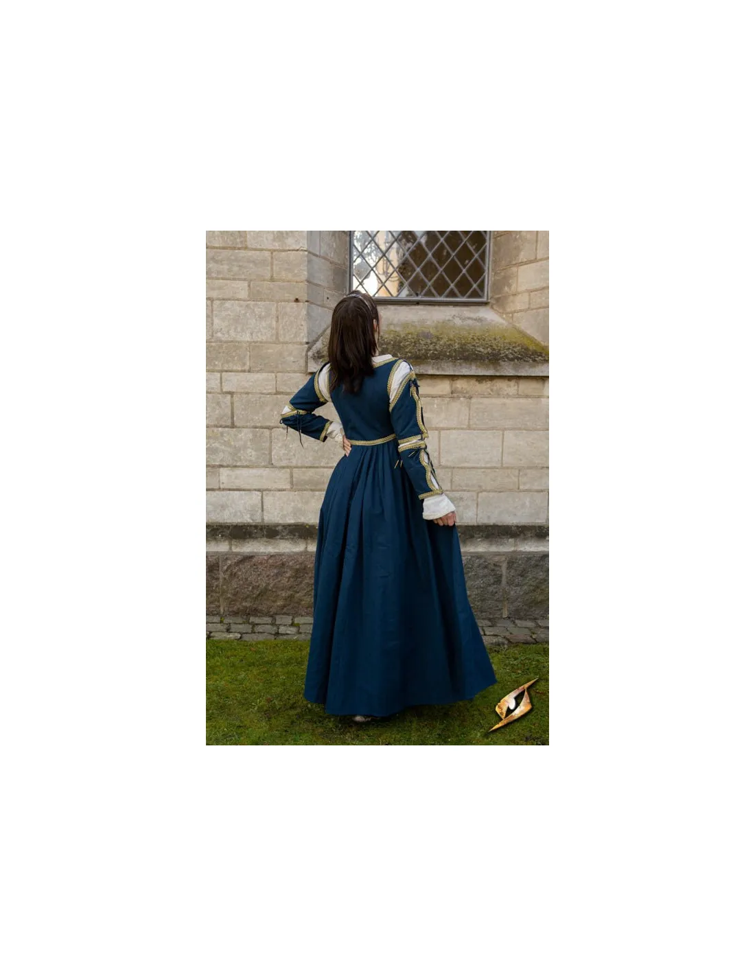 Vestido Medieval Lucrecia Azul MediaNoche