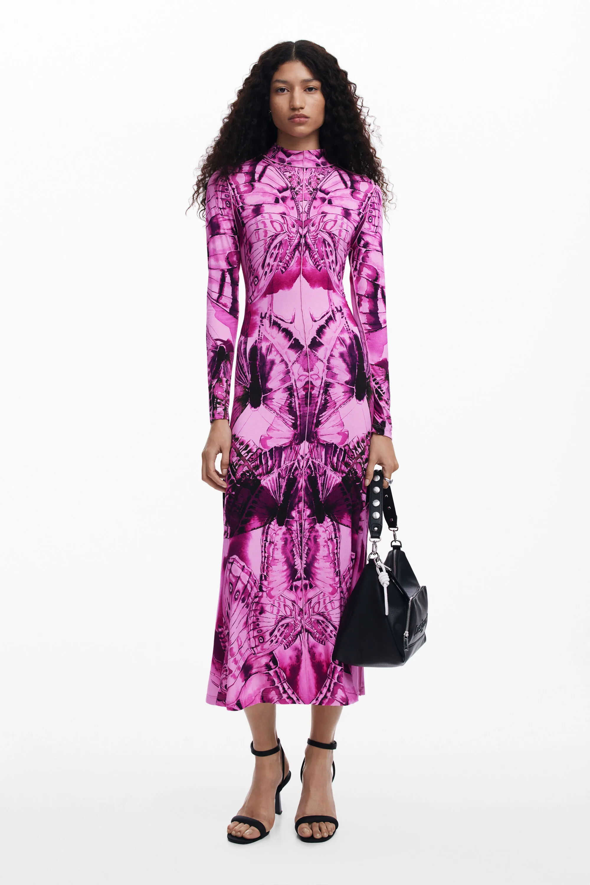 Vestido midi estampado