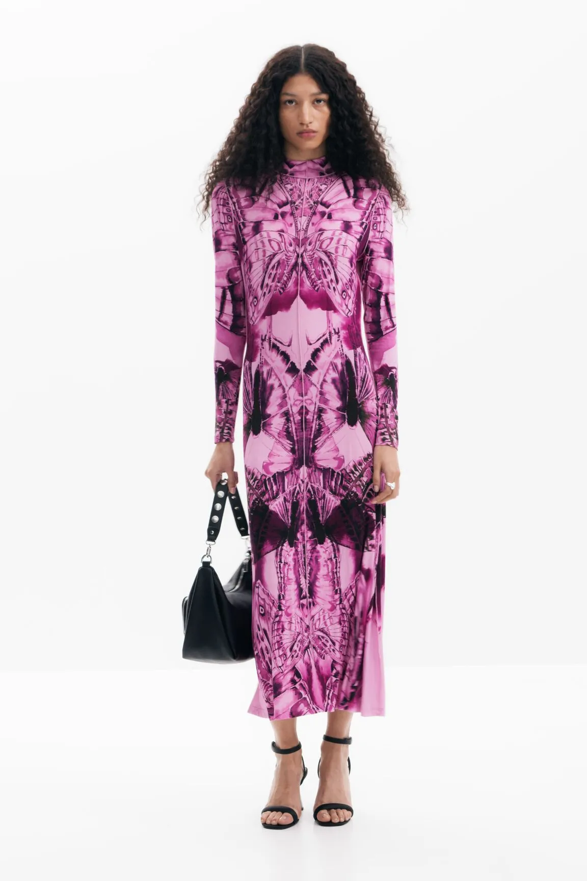 Vestido midi estampado