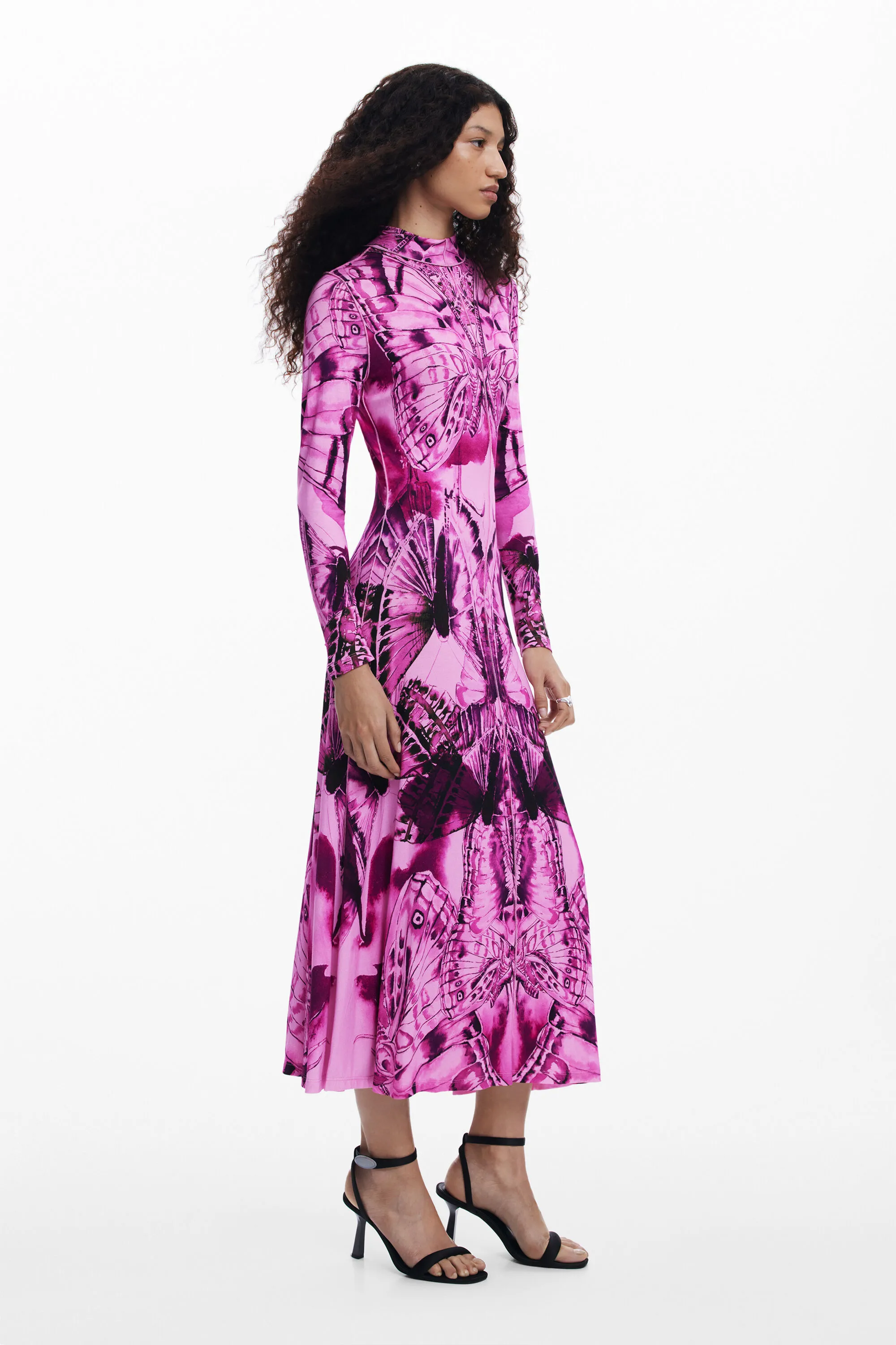 Vestido midi estampado