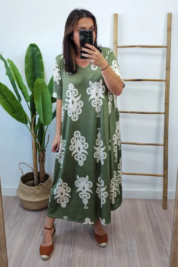 Vestido Minerva Kaki