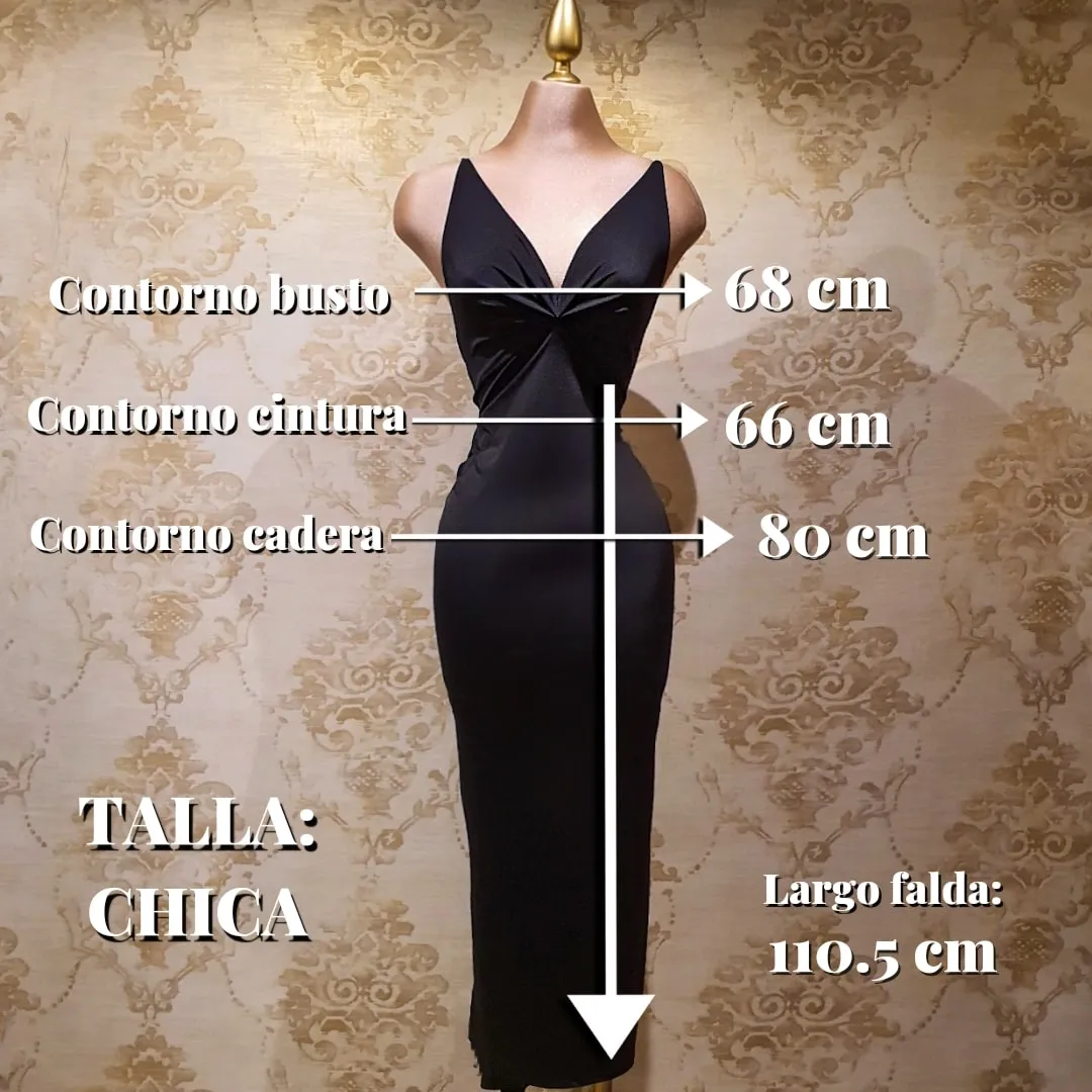 Vestido Negro Corto Tirantes Ajustado
