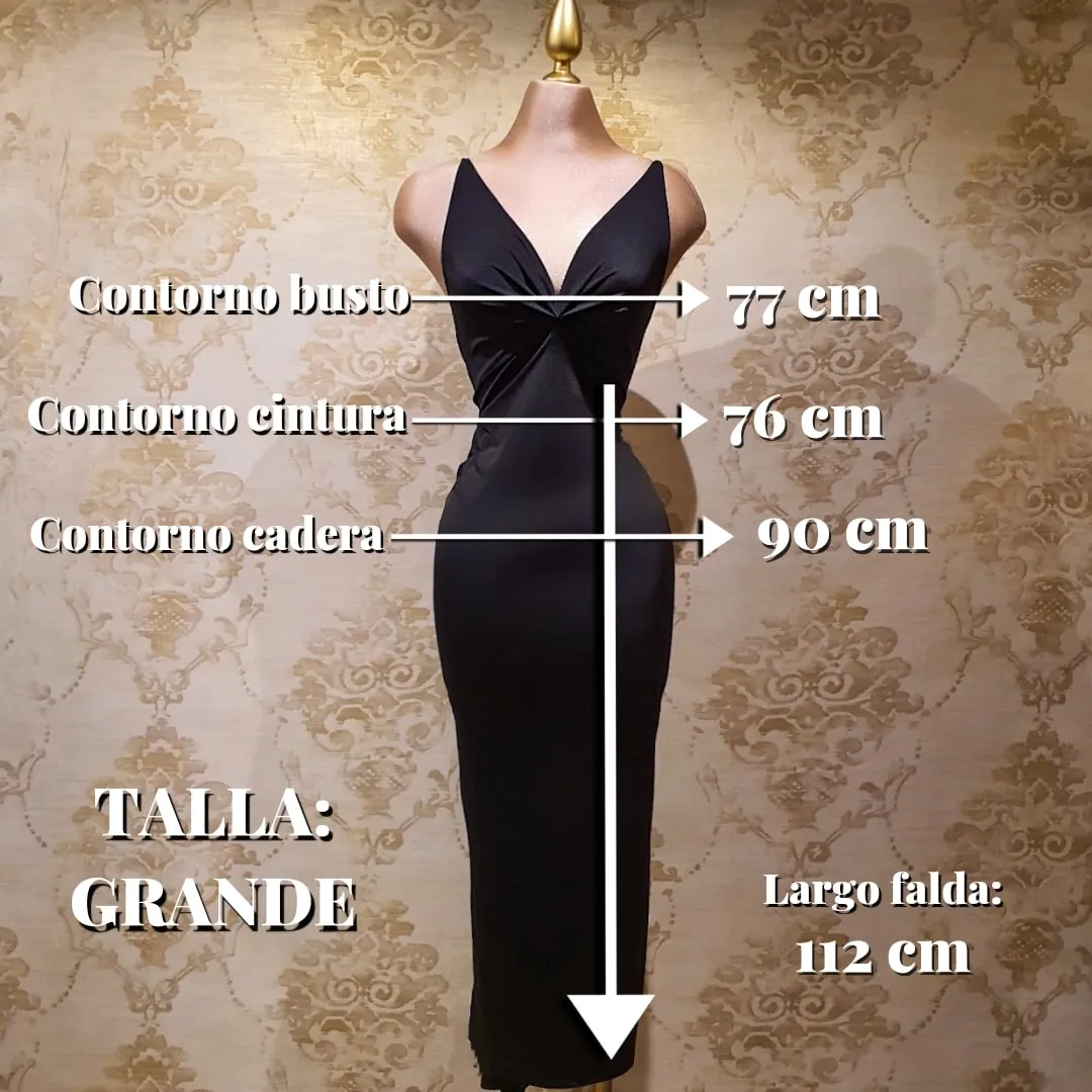 Vestido Negro Corto Tirantes Ajustado
