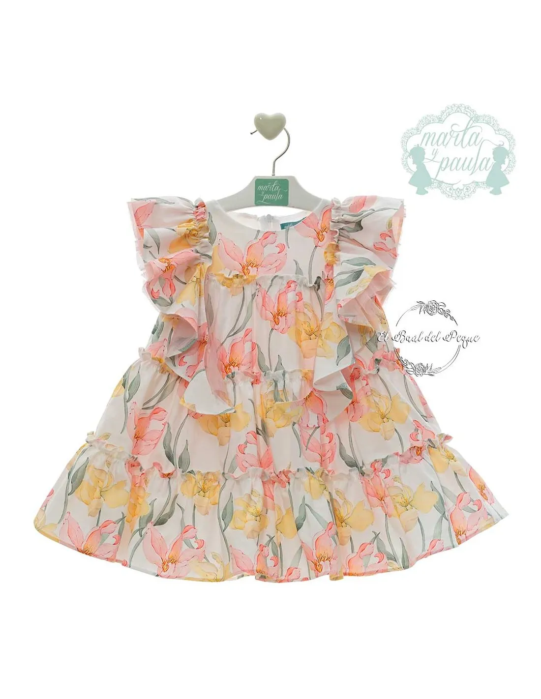 Vestido Niña Estampado Marta y Paula Familia Nemesis