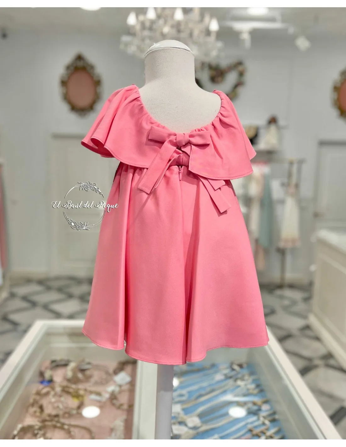 Vestido Niña Marta y Paula Familia Nemesis Fresa
