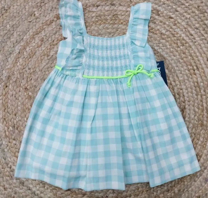 Vestido niña turquesa  Basmarti.