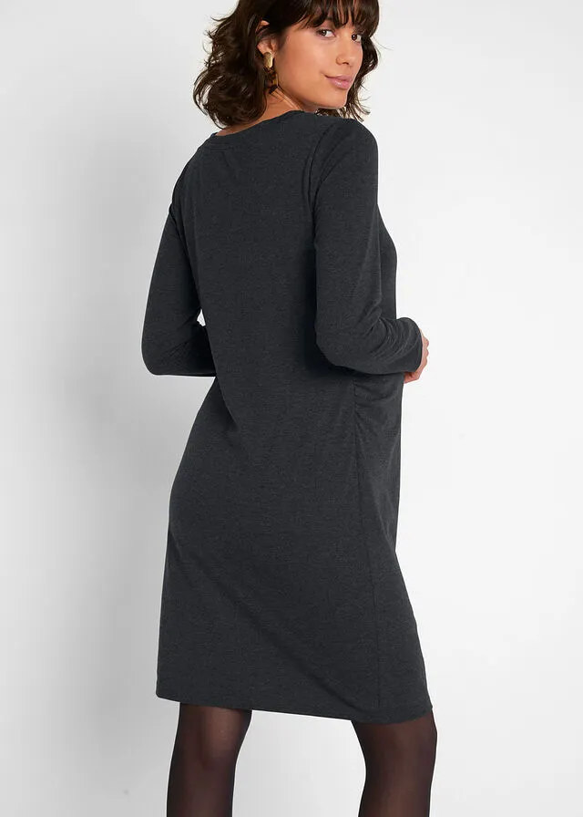 VESTIDO PREMAMá (2 UNIDADES) ANTRACITA JASPEADONEGRO
