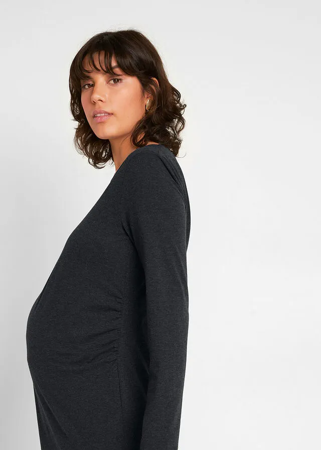 VESTIDO PREMAMá (2 UNIDADES) ANTRACITA JASPEADONEGRO