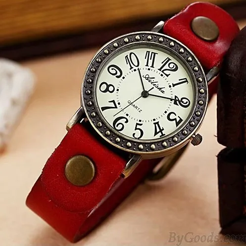 Vintage Punk Style Retro Leather Watch