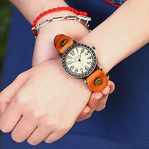 Vintage Punk Style Retro Leather Watch