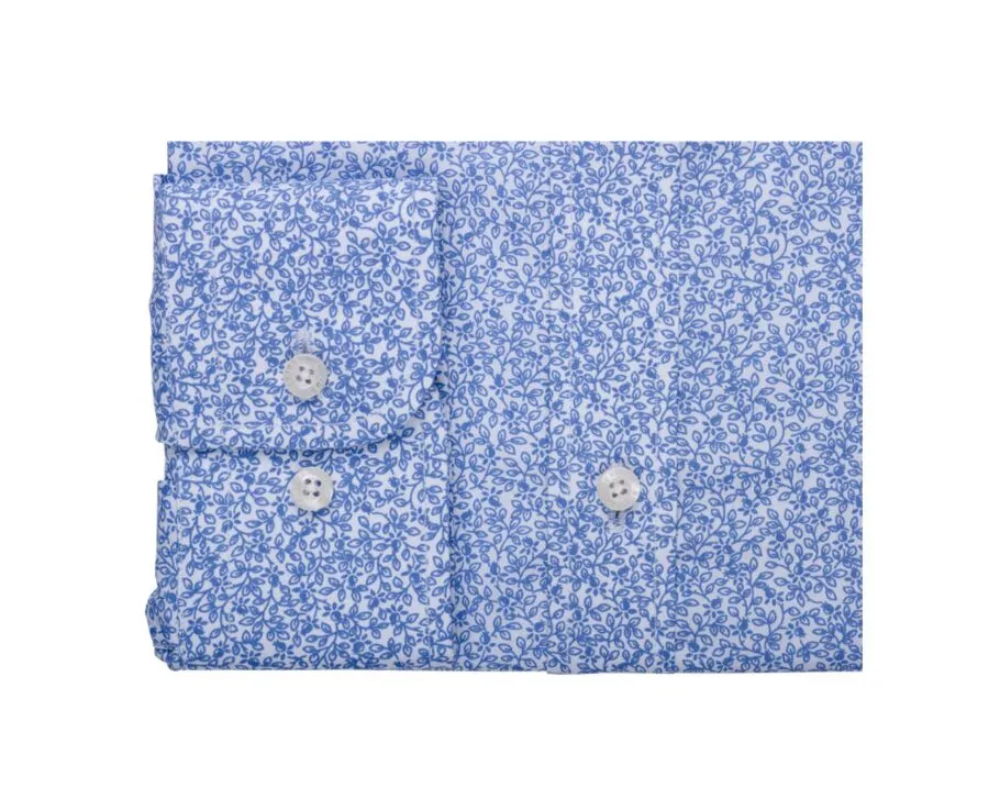 WHITE & BLUE PRINTED SHIRT  ULDÉRIC