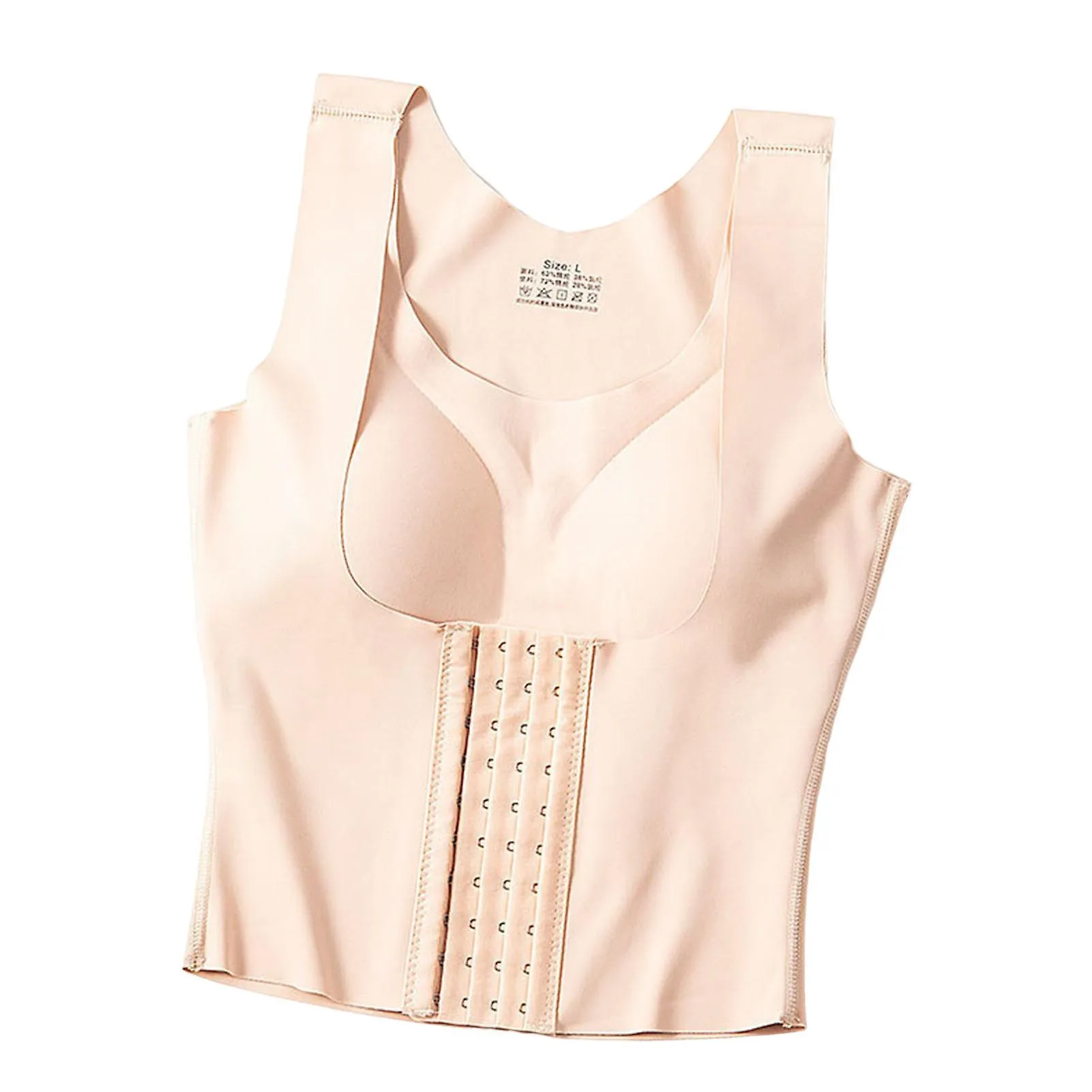 WOMEN\'S 4IN1 WAIST BUTTONED BODYSUITS WOMEN\'S WAIST CINCHER TANK TOP SUITABLE FOR WORKOUT TRAINING