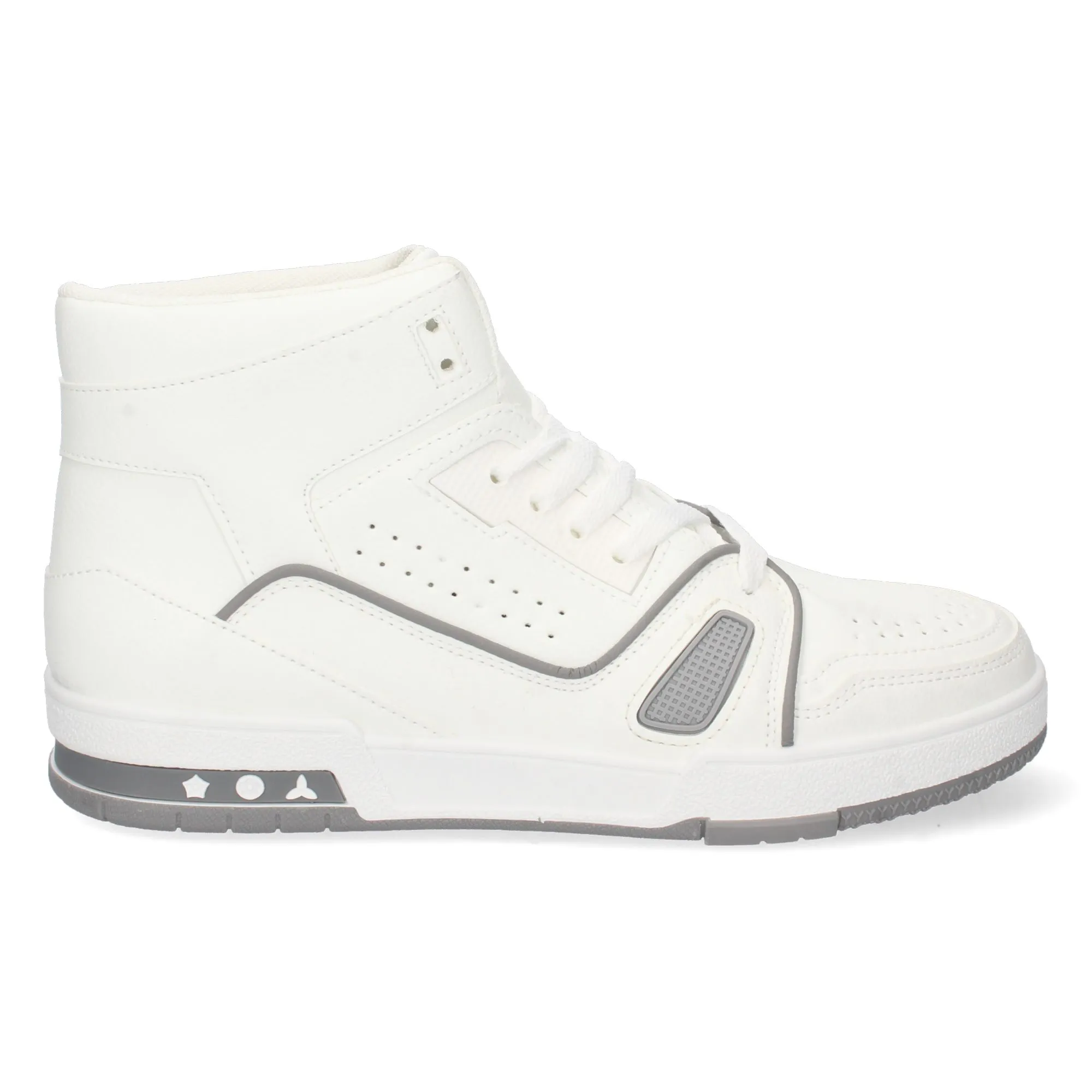Zapatillas abotinadas hombre color blanco