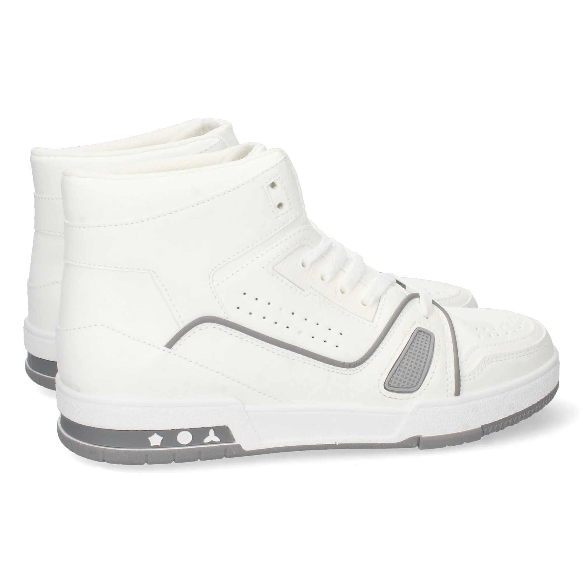 Zapatillas abotinadas hombre color blanco