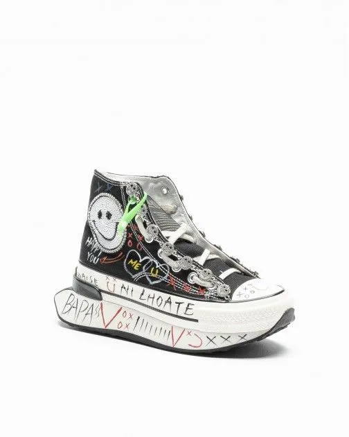 ZAPATILLAS DE PLATAFORMA NANKU COUTURE NB04 NEGRO