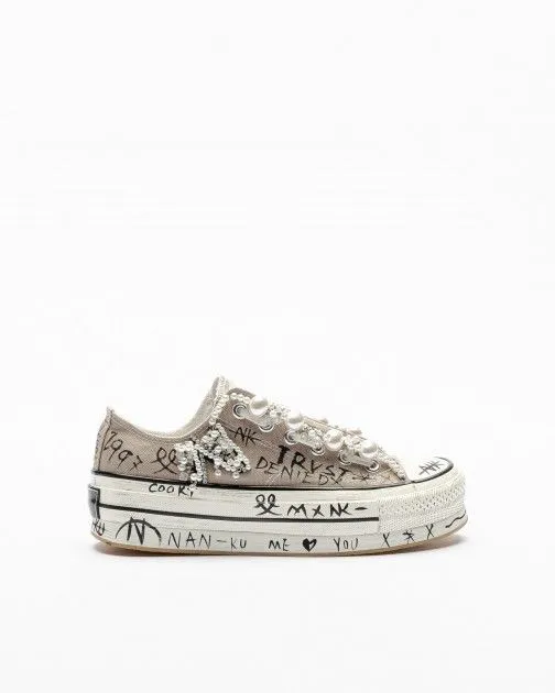 ZAPATILLAS NANKU COUTURE BA17 GRIS PARDO