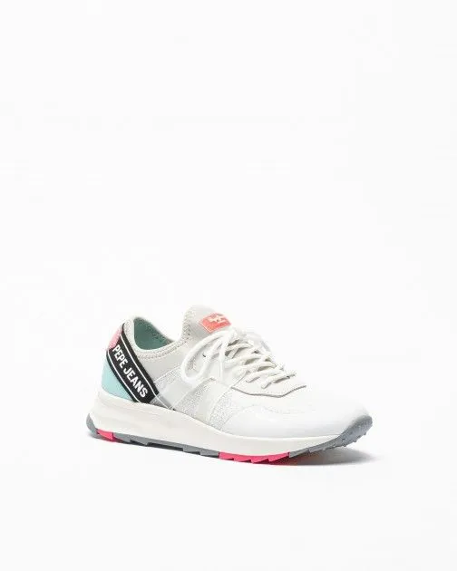 Zapatillas Pepe Jeans London Joy Tech Summer Blanco