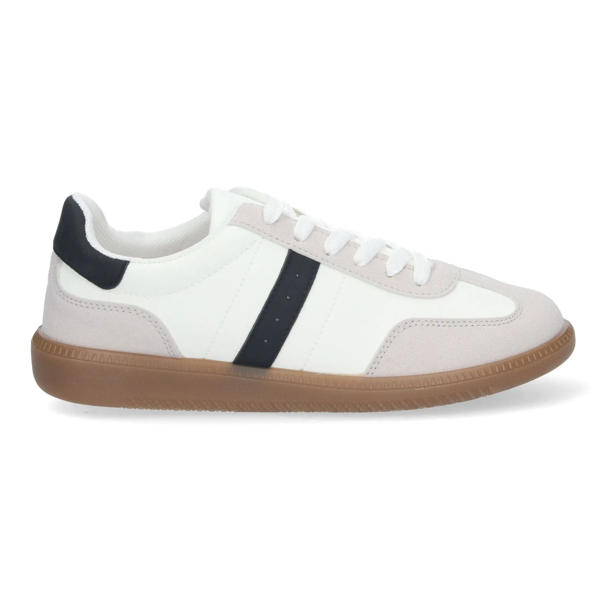 Zapatillas planas cómodas para mujer color blanco EV321