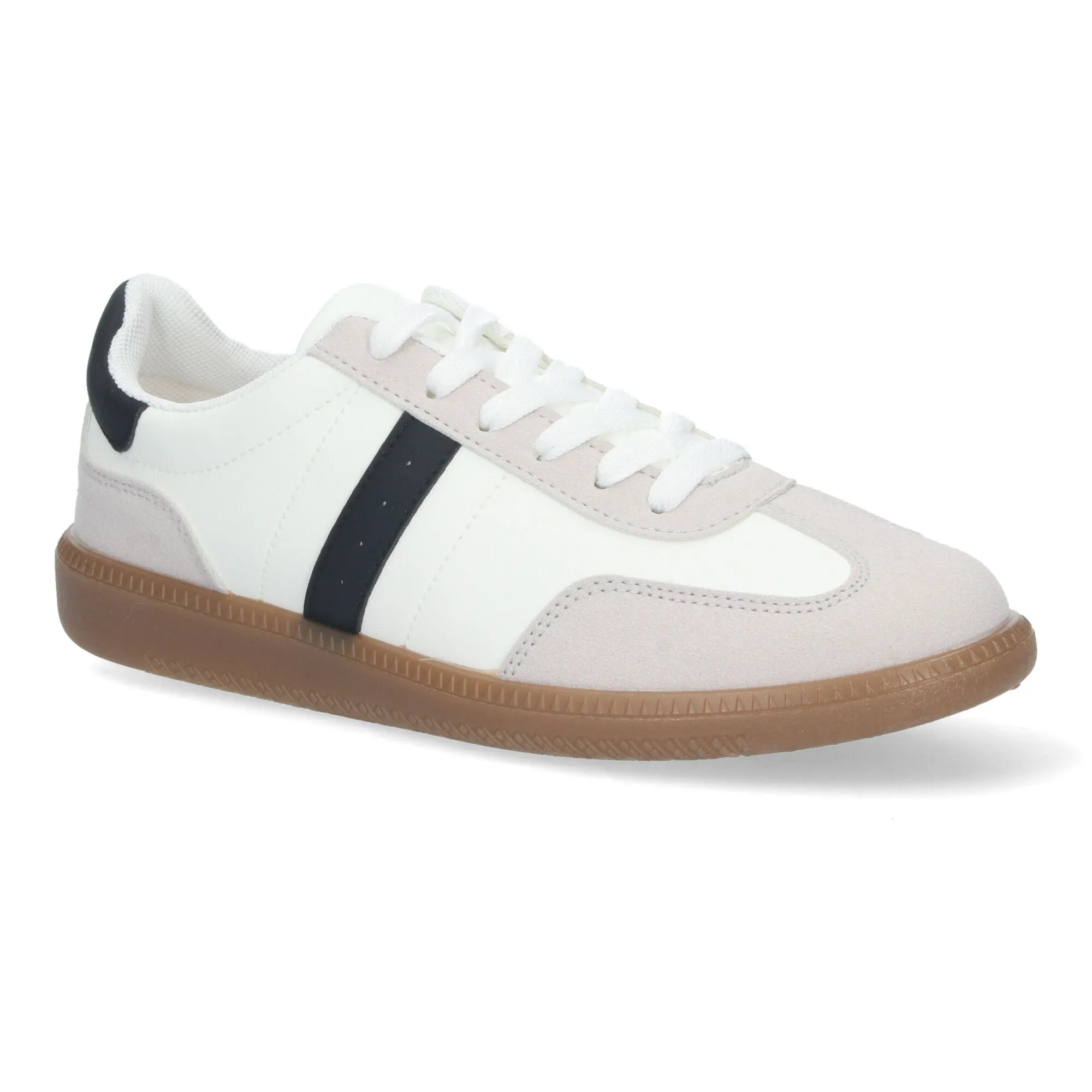Zapatillas planas cómodas para mujer color blanco EV321