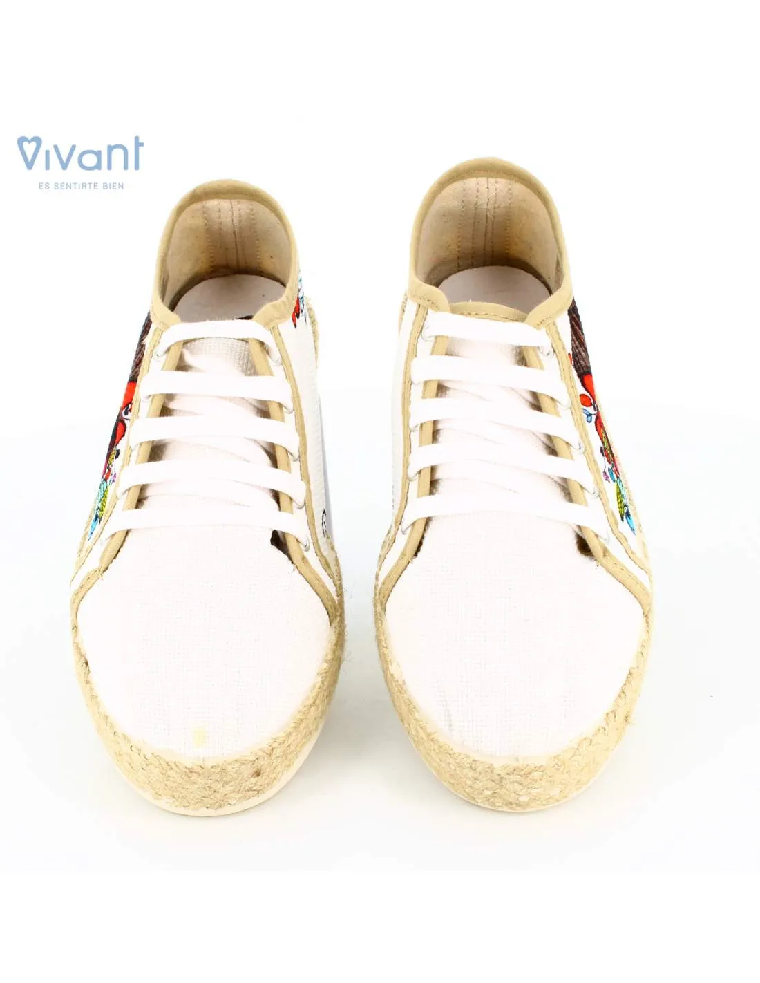Zapatillas "Pies para qué os quiero, teniendo alas para volar" Blancas