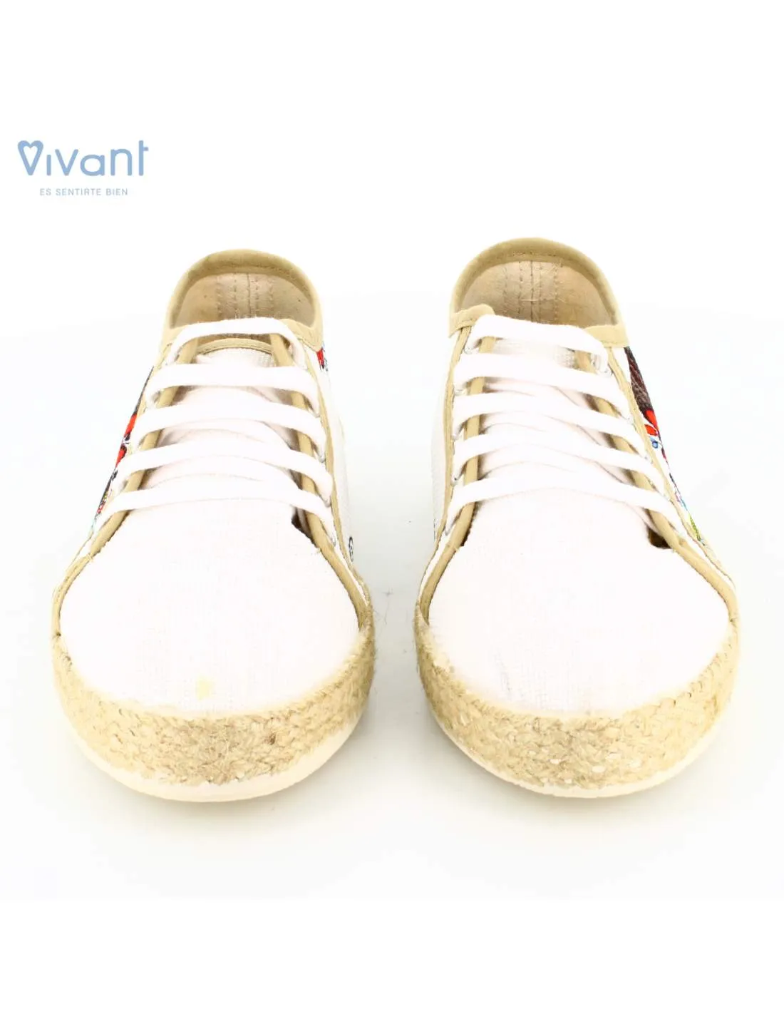 Zapatillas "Pies para qué os quiero, teniendo alas para volar" Blancas