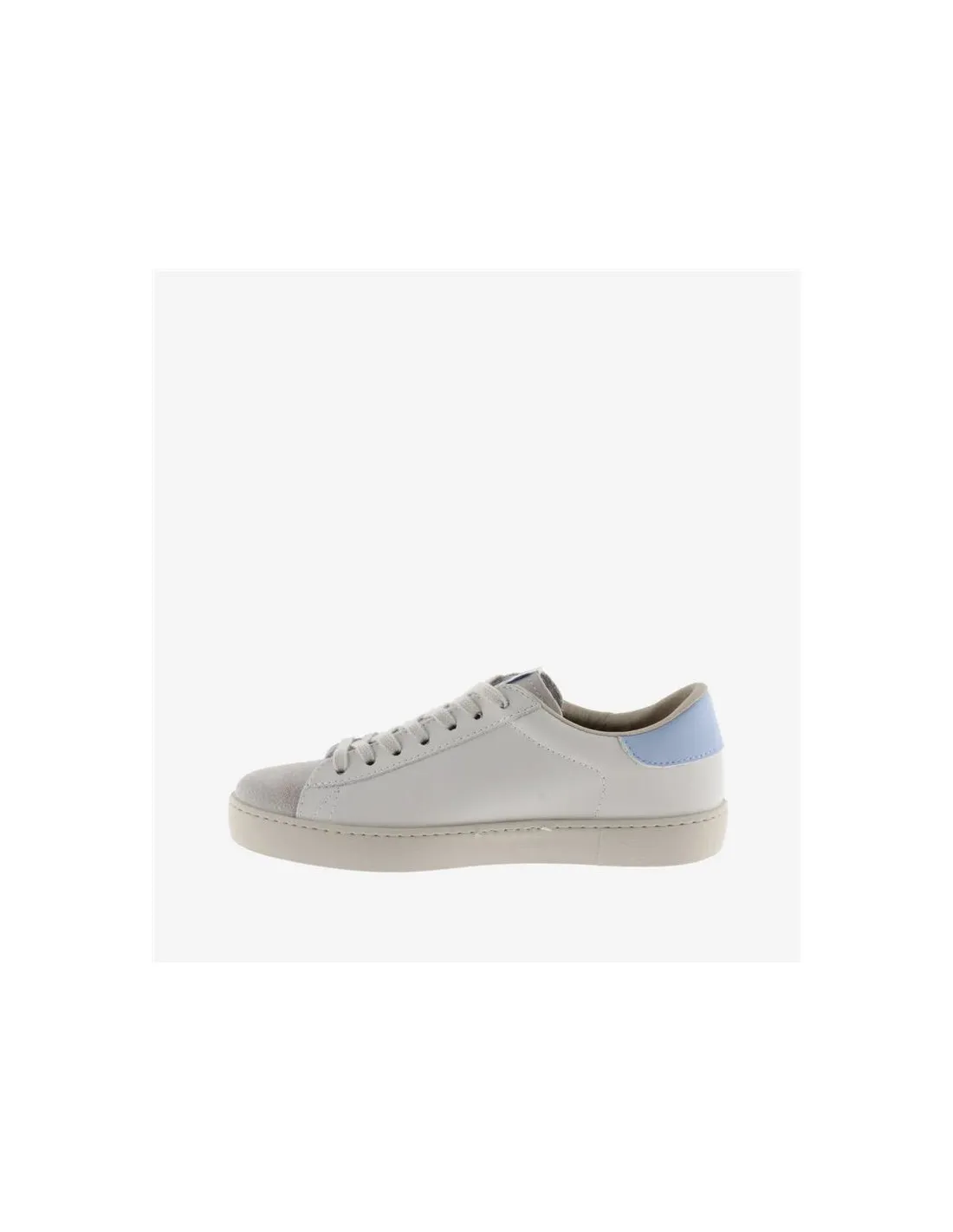 Zapatillas Victoria Berlin Piel & Serraje Celeste Mujer