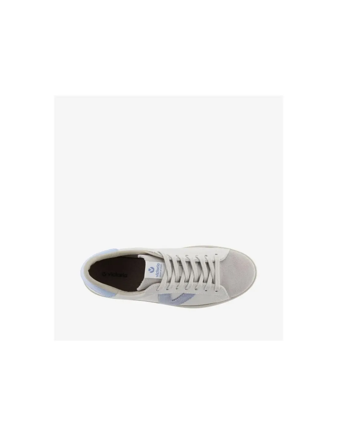 Zapatillas Victoria Berlin Piel & Serraje Celeste Mujer