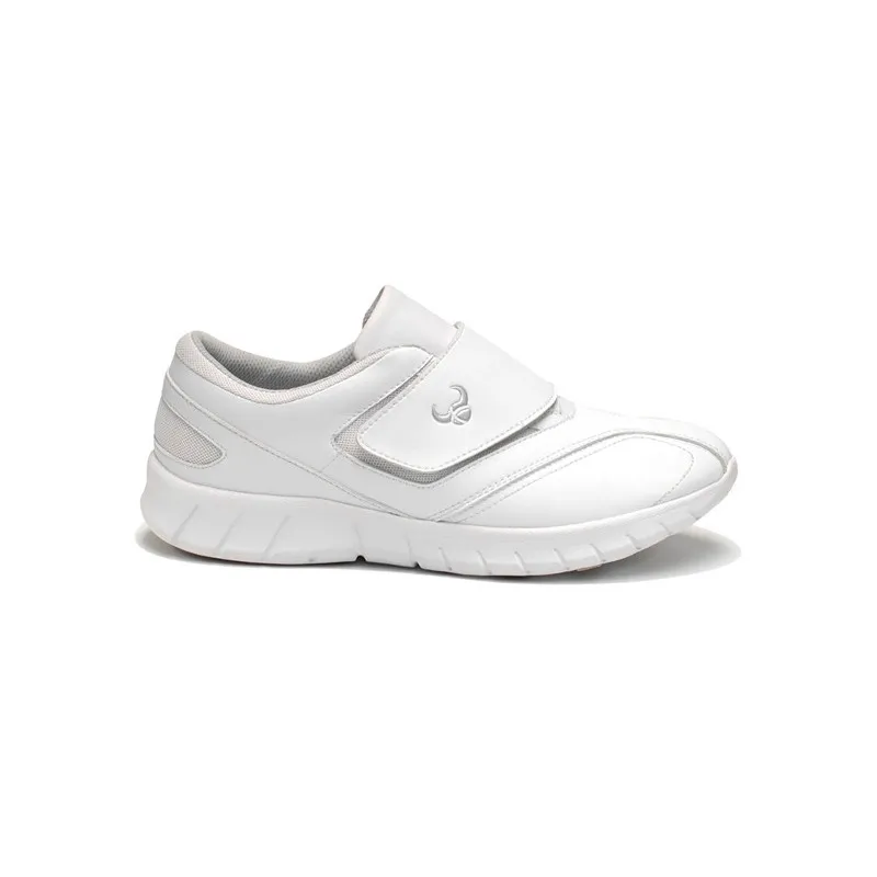 ZAPATO UNISEX BO BLANCO AJUSTABLE CON VELCRO  SUECOS
