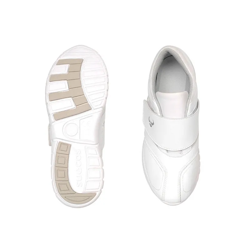 ZAPATO UNISEX BO BLANCO AJUSTABLE CON VELCRO  SUECOS