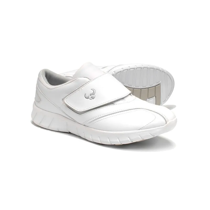 ZAPATO UNISEX BO BLANCO AJUSTABLE CON VELCRO  SUECOS