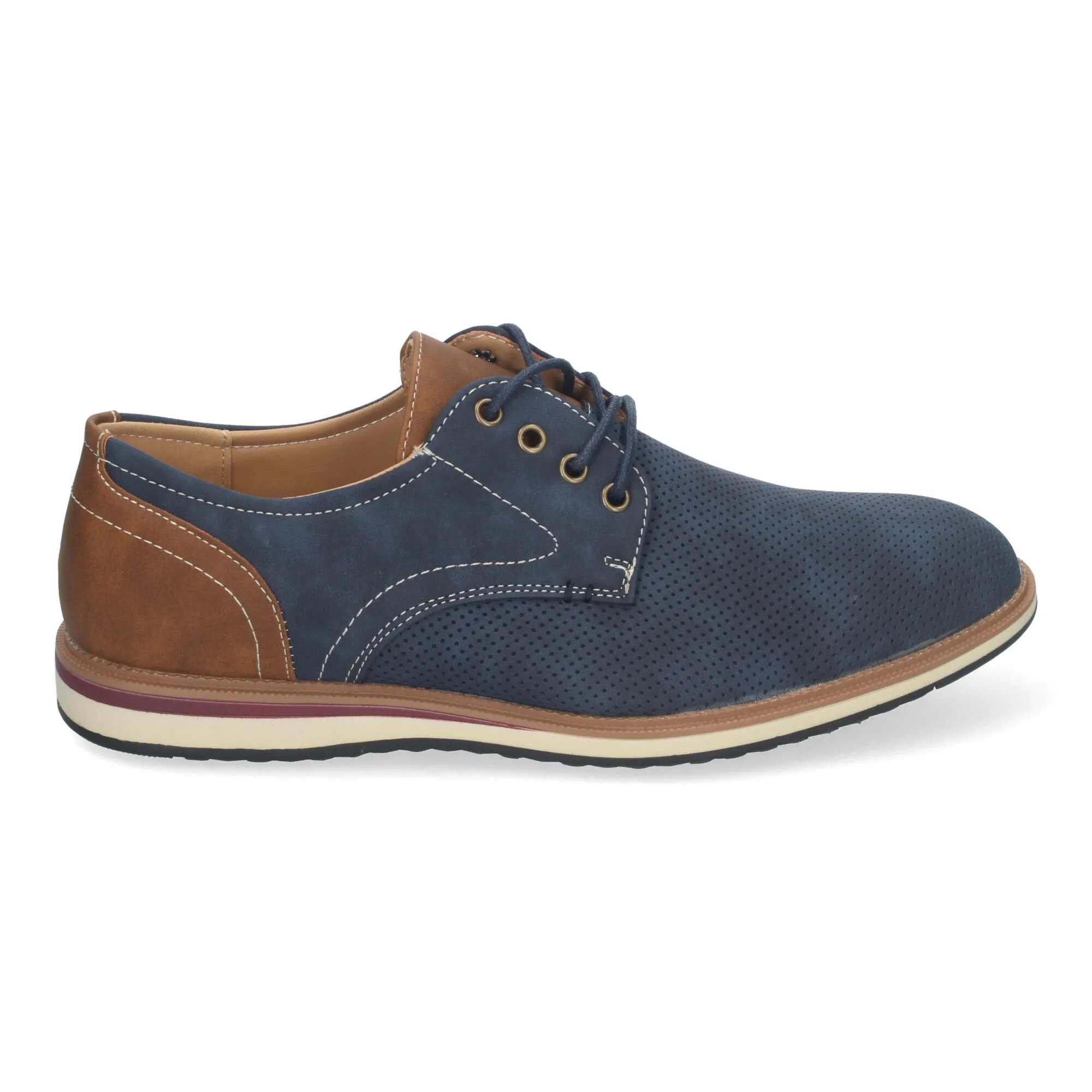 Zapatos planos cómodos para hombre color azul TF8851