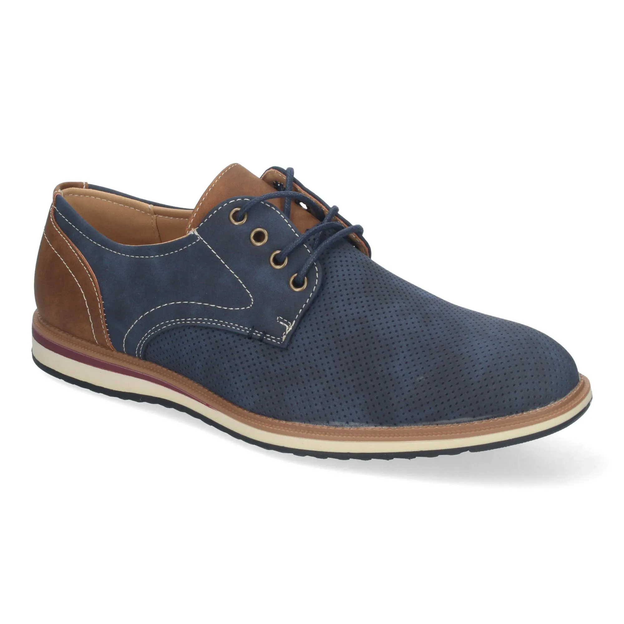 Zapatos planos cómodos para hombre color azul TF8851