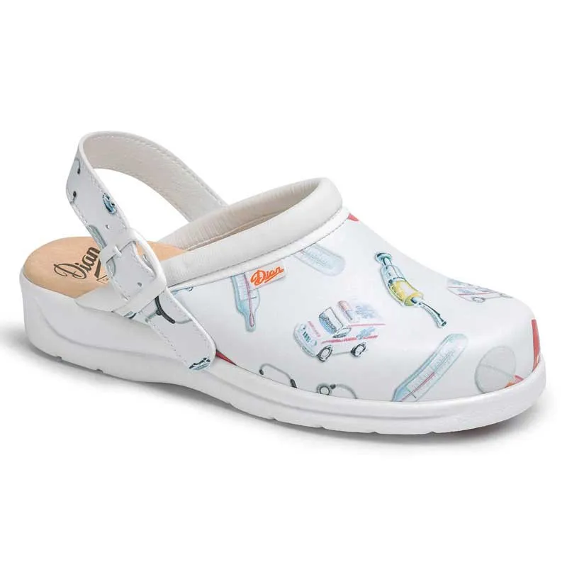 ZUECO SANITARIO BLANCO PISA ESTAMPADO  DIAN