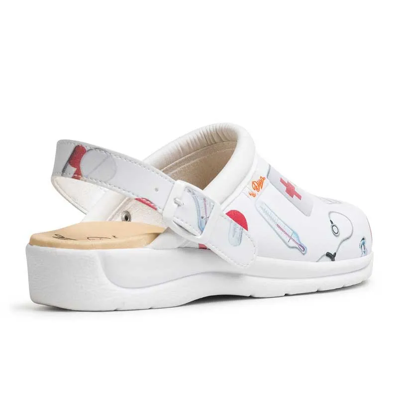 ZUECO SANITARIO BLANCO PISA ESTAMPADO  DIAN